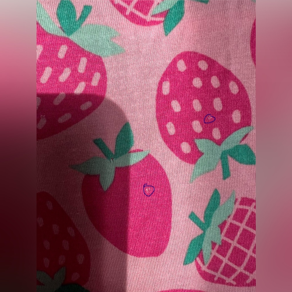 Little Sleepies Sweet Strawberries Zippy Pajamas Size 12-18 Months GUC - Picture 9 of 9